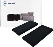 AllSpares Koolstoffilter (2 St.) voor Afzuigkappen geschikt voor Novy Monoblock 8740400 (210x150x20mm)