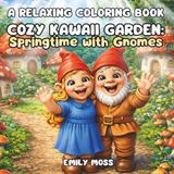 Cozy Kawaii Garden: Springtime with Gnomes A Relaxing Coloring Book