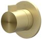 IVY Tribe Symmetry Afbouwdeel voor Inbouwstopkraan met Rond Rozet - Geborsteld RVS316 - Mat Goud PVD