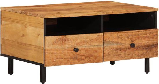 vidaXL Salontafel 80x54x40 cm massief acaciahout
