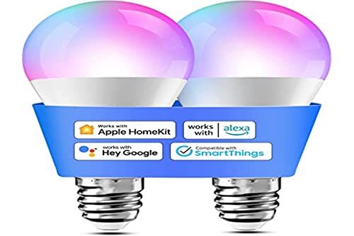 meross Slimme gloeilampen - Set van 2 - E27 - RGBWW - Wifi - Dimbaar - HomeKit, Alexa, Google Home