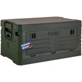 Trucky Opvouwbare campingbox, 35 liter, 48 x 30 x 24 cm, met deksel, opvouwbaar, groen