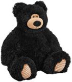 Wild Republic zwarte beer knuffel - 18 cm - Pluche - zittend - Beren - dierenknuffels