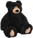 Wild Republic zwarte beer knuffel - 18 cm - Pluche - zittend - Beren - dierenknuffels