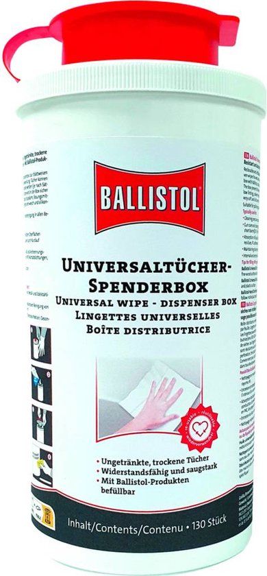 Ballistol Donorbox met 130 droge doeken