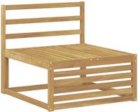 vidaXL Midden Sofa Massief Acaciahout Wit 79 x 73 x 79 cm