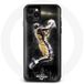 Maniacase Coque pour Oppo A57s 4G PORSCHE rouge et or logo fond noir