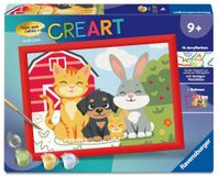 CreArt, Ravensburger CreArt, Malen nach Zahlen Kinder - Pfotenbande