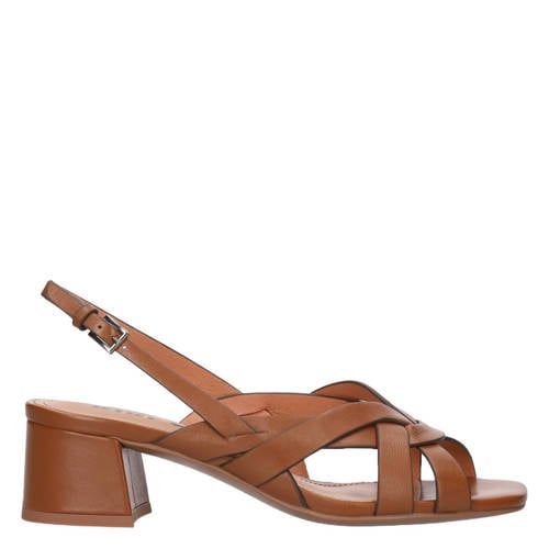 Bibi Lou Nolia leren sandalettes cognac