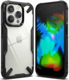 Ringke Fusion X iPhone 14 Pro Hoesje Back Cover Transparant Zwart