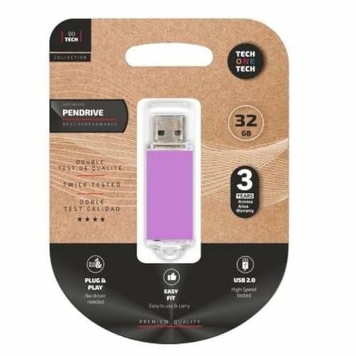 Tech One Tech TEC3009-32 USB-stick, violet, 32 GB
