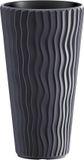 Prosperplast Bloempot Buiten Hoog Rond Sandy Slim 35cm ANTRACIET