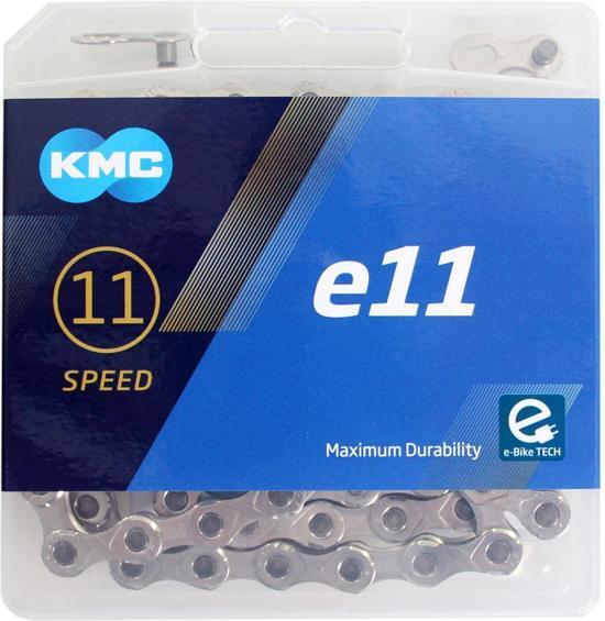 KMC KETTING E11 ZILVER 122L