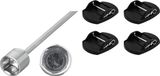 Unyqoos Pied de support pour camping-car, adaptateur de manivelle de perçage, jeu de pièces de caravane, plaque de pied