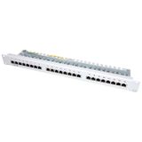 VALUE Cat.5e (Class D) 19"-Patchpanel, 24P, afgeschermd, grijs