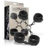 Intoyou Black Shadow Handboeienset voor enkels en poppen, veganistisch leer, 300 g
