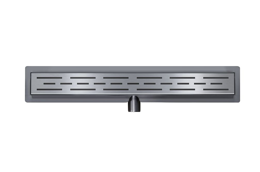 Wiesbaden Douchegoot - 90x7 cm - Gunmetal