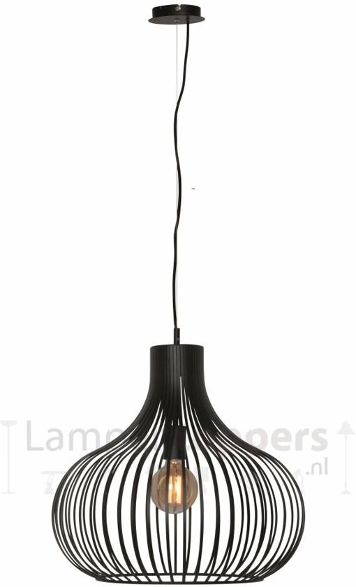 LT-Luce Hanglamp Aglio Mat Zwart 48cm