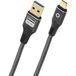 Oehlbach D1C9373 USB-kabel USB 3.2 Gen1 USB-C stekker, USB-A stekker 2 m Antraciet Vergulde steekcontacten