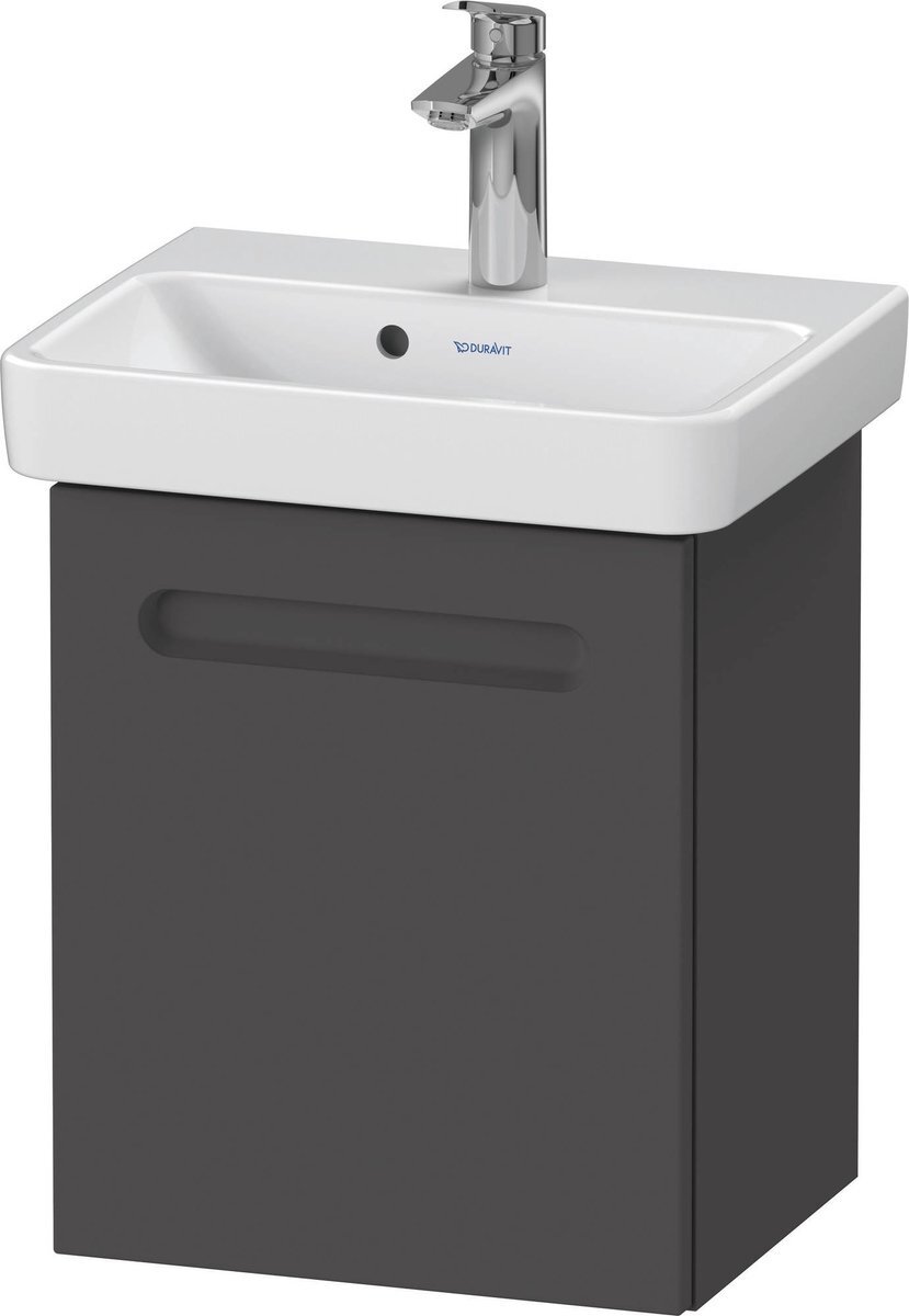 Duravit No.1 Wastafelonderkast Links 39x34,6x47,8 cm Mat Grafiet