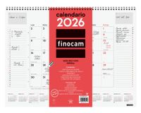 Finocam 781310026 Wall Calendar, Multicolour, Spanish, Month, 12 Months, Spiral Bound, 420 x 320 mm