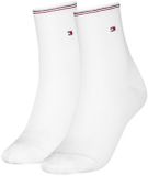 Tommy Hilfiger dames 2P halfhoge sokken shine wit
