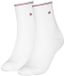 Tommy Hilfiger dames 2P halfhoge sokken shine wit