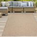 Tapis intérieur et extérieur style jute naturel, dimensions : 200 x 290 cm