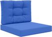 vidaXL Coussin de banc d'extérieur Polyester Bleu royal 60 x 60 cm