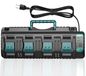 Makita chargeur quadruple, 3A, 14,4V-18V, pour batteries Makita LXT