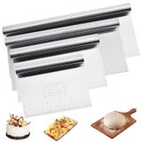 Set de 4 coupe-pâtes en acier inoxydable avec fonction de mesure