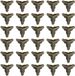 GLOBEREXSPAINSOLUCIONESSLU Protections d'angle métalliques vintage – Jeu de 30 pour caisses en bois et meubles | Incluant 120 clous de fixation