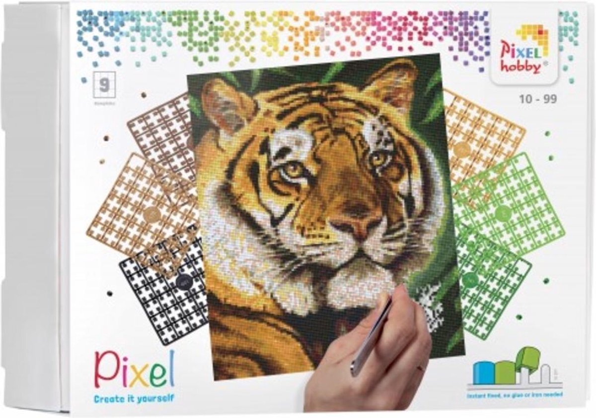 PIXELHOBBY Classic Tijger 30x37,5 cm