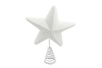 Nataluna Glitterkant ster wit 26 cm