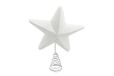Nataluna Glitterkant ster wit 26 cm