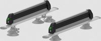 TreeFrog 365h X Crossbar Ski Rek - skidrager met vergrendelingsmechanisme - zilver