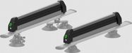 TreeFrog 365h X Crossbar Ski Rek - skidrager met vergrendelingsmechanisme - zilver