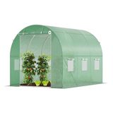 VOUNOT Kas, foliekas, winterbestendig, tomatenhuis, folietunnel, 3 x 2 x 2 m, 6 m²