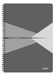 Leitz Office Collegeblok, A4, gelinieerd, notitieboek met spiraalbinding, kartonnen omslag, 360 graden opening, 180 pagina's/90 vellen, FSC-gecertificeerd papier (80 g/m²), voor kantoor en school