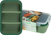 Bourgini Frosti Bits - 2 Stuks Siliconen Meal Prep Bakjes - 3 Vakken per Bakje (3 x 425 ml) - Voordeelset - BPA-vrij