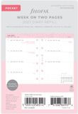Filofax Pocket Confetti 2023 Week op 2 Pagina's Agenda Navulling NL/EN Multicolour 8x12.5x1.2cm