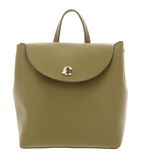 COCCINELLE Leren rugzak Nikla Mini Bag Double Grainy Leather Seagrass / Sandshell kaki