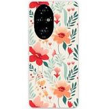 Huawei Honor 200 Pro 5G Flower wall bedrukt siliconen hoesje