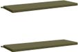 vidaXL Coussin de banc SOEST 2 pièces 100% Polyester vert olive