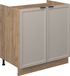 Vicco Fame-Line Gootsteenonderkast – 80 cm, WB Marmer GrijsBeige