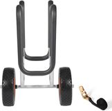 Merkloos / Sans marque Kajakkar met Een Capaciteit van 68 Kg, Paddleboardtrolley met 25,4 cm Massieve Rubberen Wielen En Standaard, Inclusief Ratelriem voor Gemakkelijk Transport van Paddleboards En Surfplanken