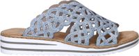 Rieker Dames Blauw Licht Slippers & Muiltjes Maat 38