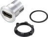 Tru Components TC-11980452 HDMI-paneeladapterbus HDMI-bus - HDMI-bus Zilver