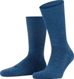 FALKE Walkie Ergo eenkleurig wol functioneel materiaal sokken unisex blauw - maat 46-48