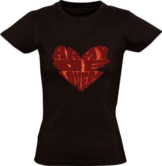 Sol's Army of Lovers Dames T-shirt Zwart 5XL - Katoen
